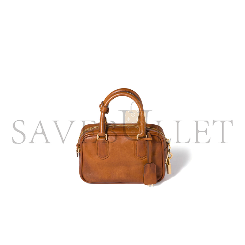 MIU MIU ARCADIE LEATHER BAG 5BB123 (19*13*6cm)